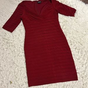 Adrianna Papell burgundy dress size 12